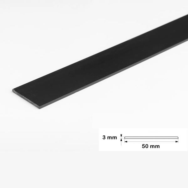 1m Durable PVC Flat Bar in Multiple Sizes