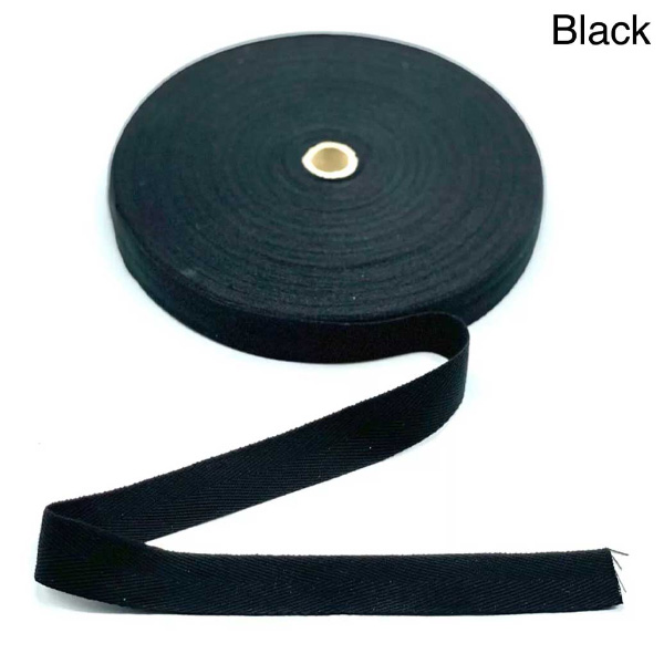 1m Long Herringbone Acrylic Twill Cotton Blend Webbing Sew Strap Tape 