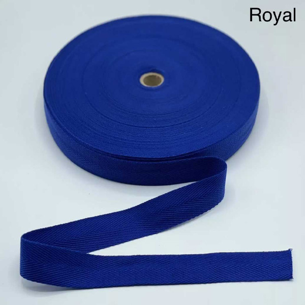 1m Long Herringbone Acrylic Twill Cotton Blend Webbing Sew Strap Tape 