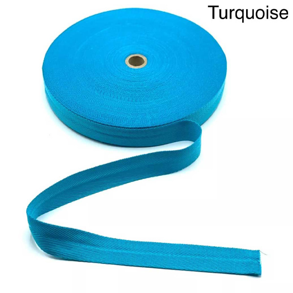 1m Long Herringbone Acrylic Twill Cotton Blend Webbing Sew Strap Tape 