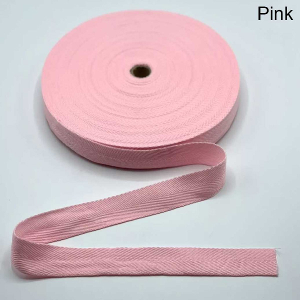 1m Long Herringbone Acrylic Twill Cotton Blend Webbing Sew Strap Tape 