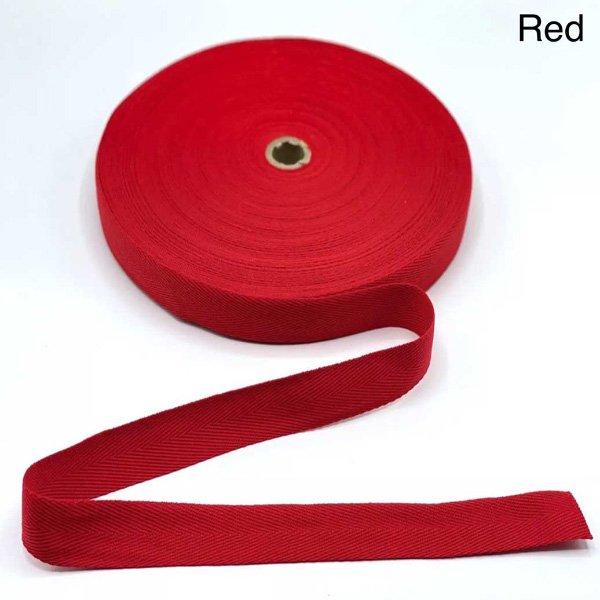 1m Long Herringbone Acrylic Twill Cotton Blend Webbing Sew Strap Tape 