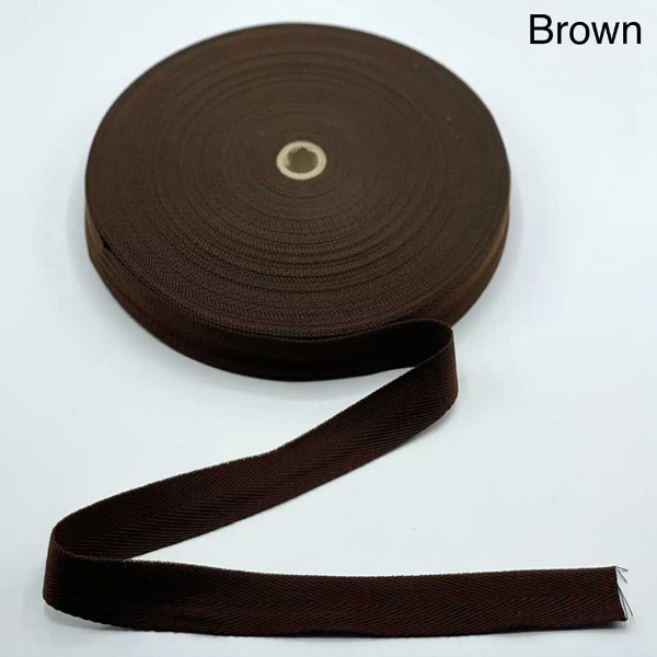 1m Long Herringbone Acrylic Twill Cotton Blend Webbing Sew Strap Tape 