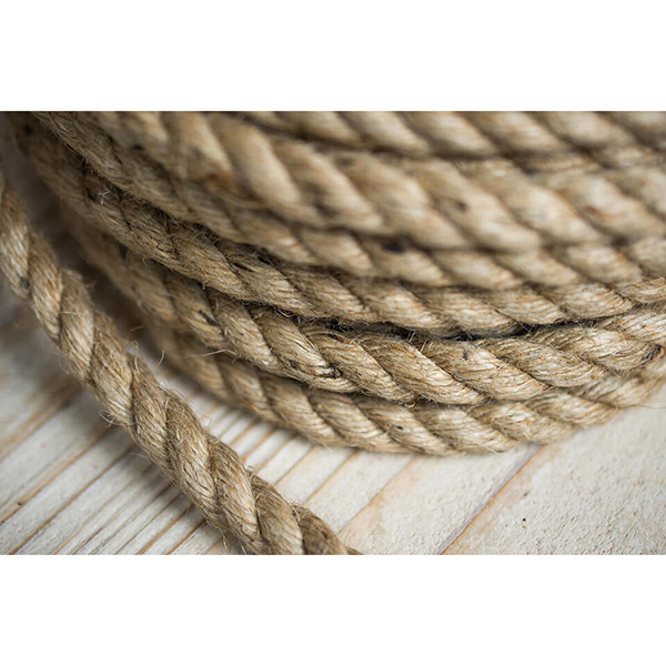 50m Natural Jute Hessian Braided & Twisted Rope For Boating & Decking