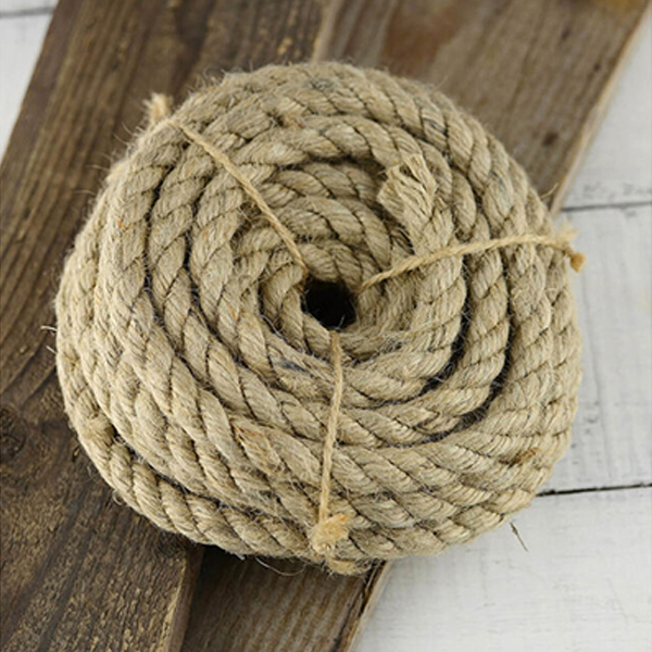 5m Long Strong Twisted Jute Rope For Decking Cord Garden Sash Camping