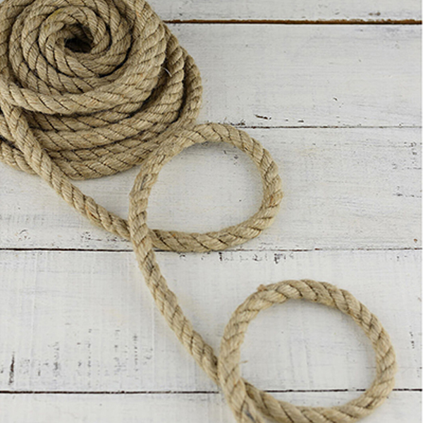 5m Long Strong Twisted Jute Rope For Decking Cord Garden Sash Camping