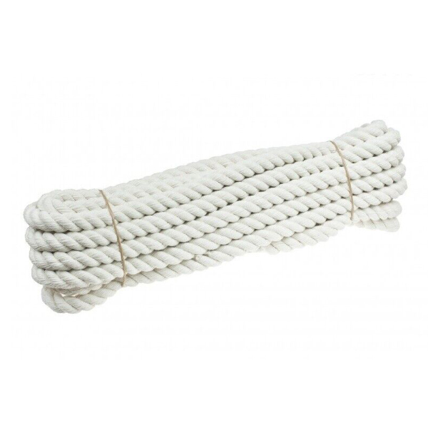 3m Long Natural Cotton White Twine Sash Cord 3 Strand Rope For Washing Clothes & Crafts