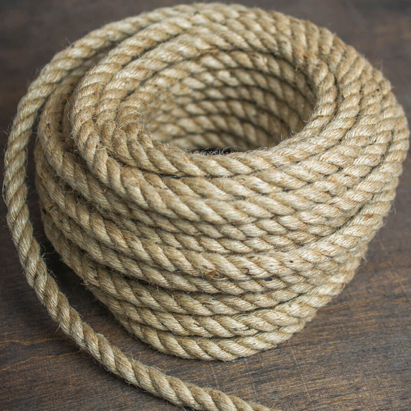 1m Long Strong Twisted  Jute Rope For Decking Cord Garden Sash Camping