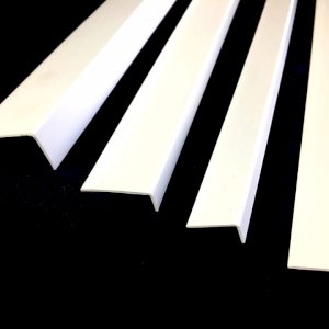 1m Long Unequal White Plastic Pvc Corner 90 Degree Angle Trim