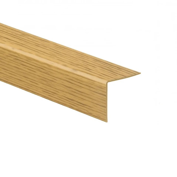 1m PVC Wood Effect Plastic Corner Rigid Angle Cover Trim 