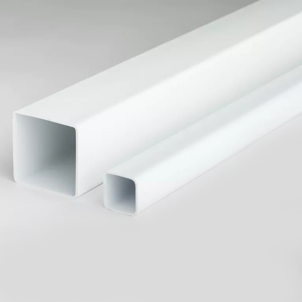 1m Plastic Square Tubes PVC Box Section Pipe for Framing and Spacers