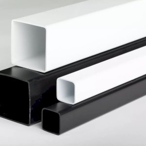 1m Plastic Square Tubes PVC Box Section Pipe for Framing and Spacers