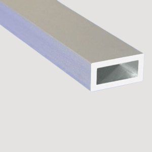 1m Aluminum Flooring Trim Anodised Silver Rectangular Pipe