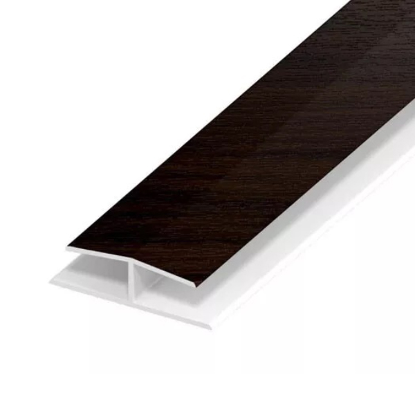 1m Soffit Joint H Trim - PVC Plastic Board Jointing Strip