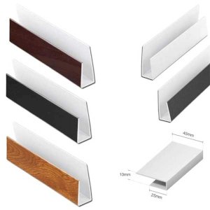 1m Soffit PVC Board Cladding Starter J Trim End Cap Clip 