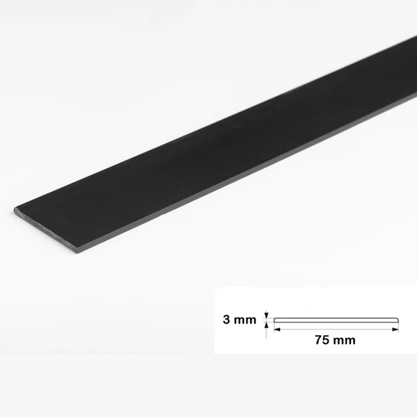 PVC Durable 2.5 Metre Long Flat Bar Trim Architrave Cover