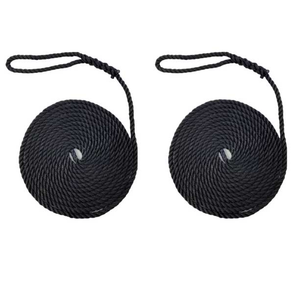 2 Pcs Softline Warps Boat Lines High Strength Mooring Ropes 