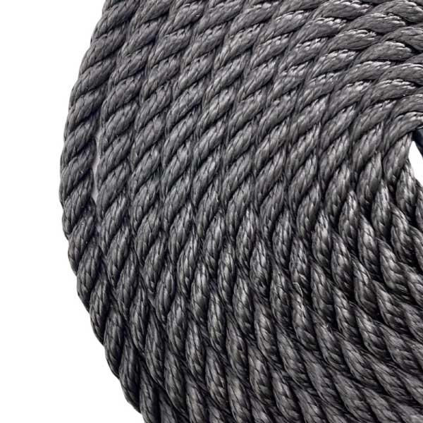 2 Pcs Softline Warps Boat Lines High Strength Black Mooring Ropes 