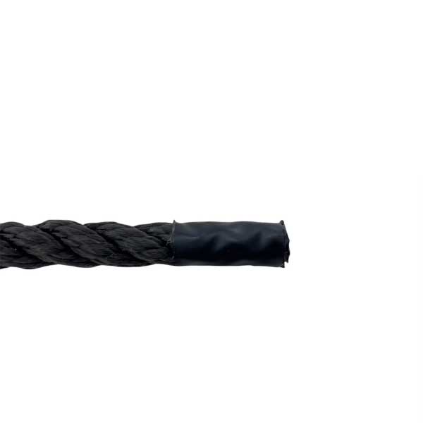 2 Pcs Softline Warps Boat Lines High Strength Black Mooring Ropes 