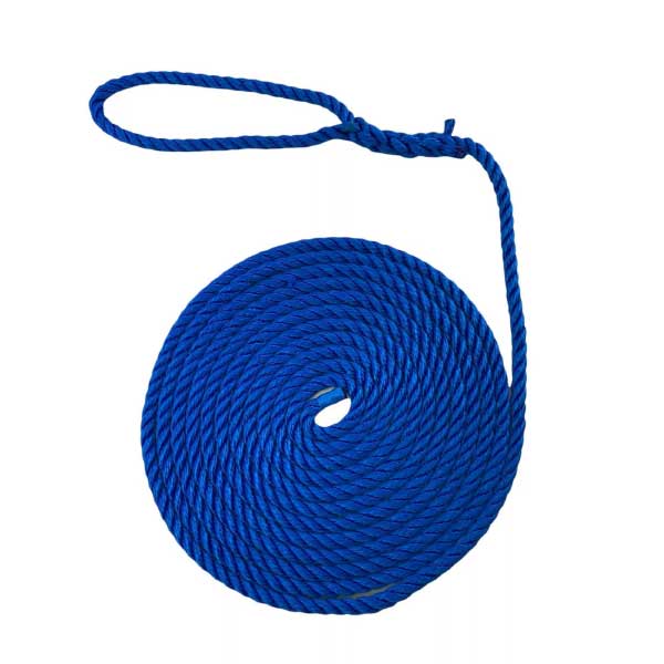 Softline 2 Pcs Warps Boat Lines Royal Blue High Strength Mooring Ropes