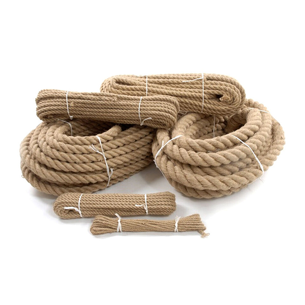 20m Long Braided & Twisted Jute Hessian Rope For Boating Sash & Garden Decking