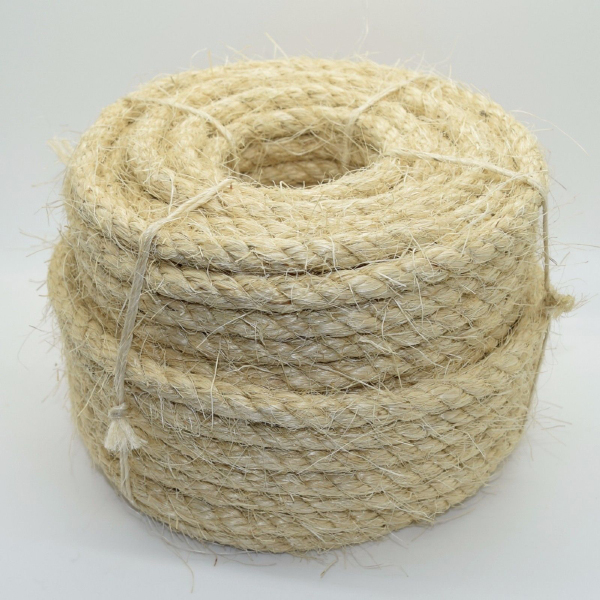 20m Long Natural Sisal Rope Ideal for Cats Scratching Post & Crafts