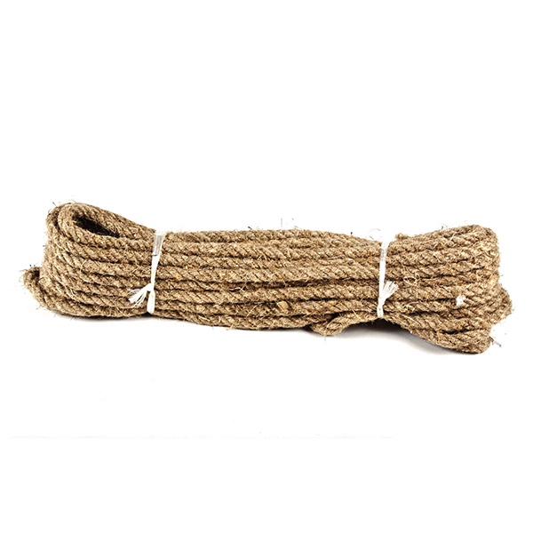 20m Natural Cord Twine Sash Untreated Pure Hemp 3 Strand Twisted Rope