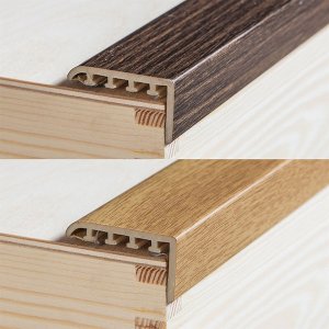 20mm UPVC Wood Effect Stair Edge Nosing Trim