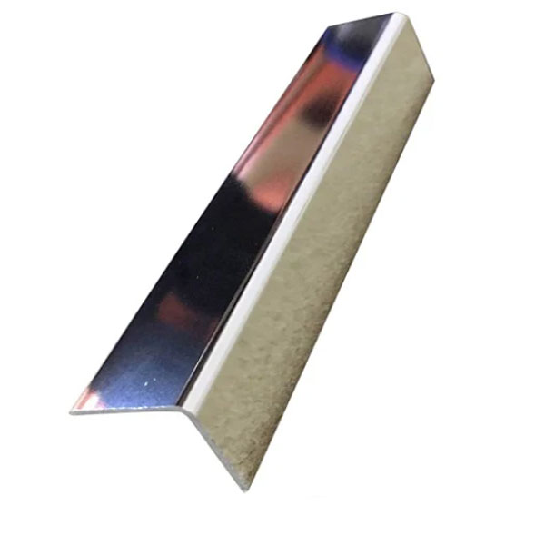 Chrome External Corner Decorative Cladding Trim 20mm x 20mm 