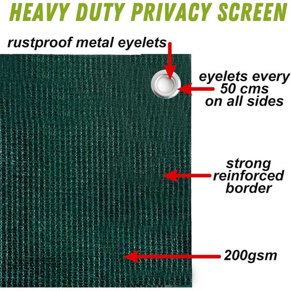 220 GSM Garden Privacy Protective Screening Covers with UV Protection