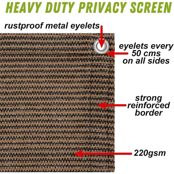 220 GSM Garden Privacy Protective Screening Covers with UV Protection