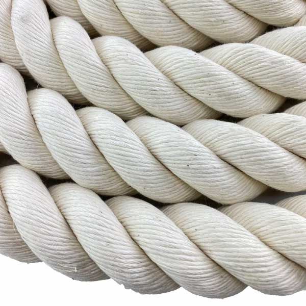 24mm Cotton Synthetic White Rope for Decorative Handrails & Decking Barriers