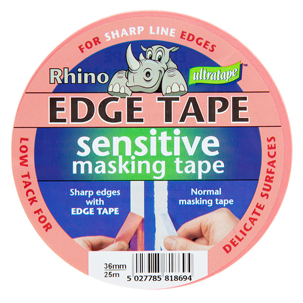 25m Ultra Rhino Sensitive Edge Tape Pink 