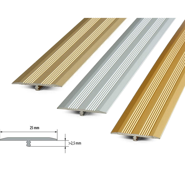 25mm T Profile Transition Trim for LVT Floor Aluminium Door Bars Threshold