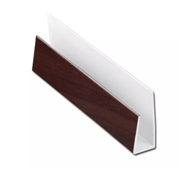 2m PVC Board J Trim Soffit Edge Cladding Starter End Cap 