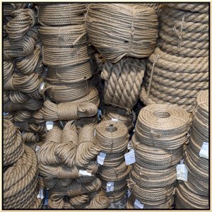 30m Natural Jute Hessian Rope Braided And Twisted Boating Sash Garden Decking