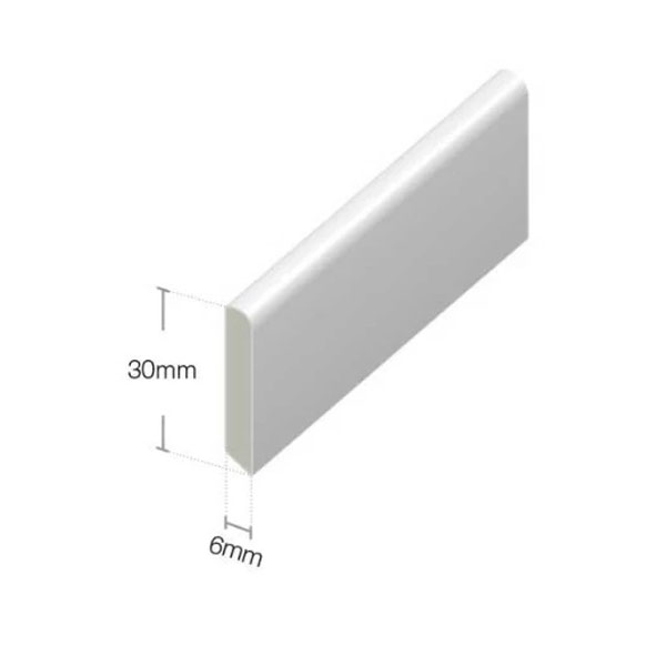 30mm Cloaking Fillet Window and Door White Trim