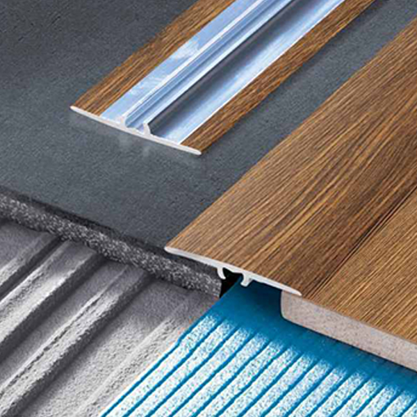 Flat Aluminium Wood Effect Door Threshold Edging Bar Trim Laminate