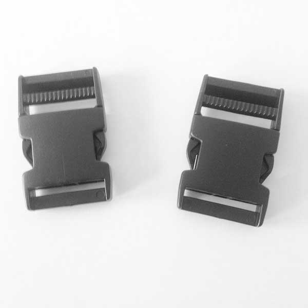 38mm Black Plastic Side Release Buckles RX