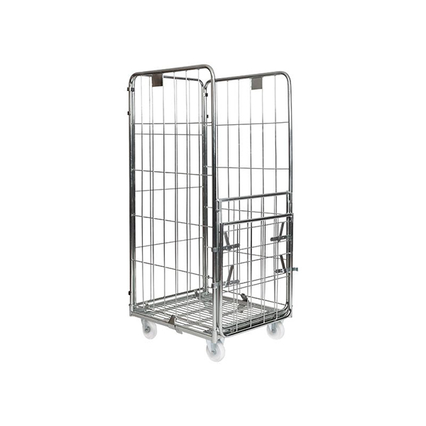 Demountable Roll Container on Wheels- 4 Sided Modular Cage