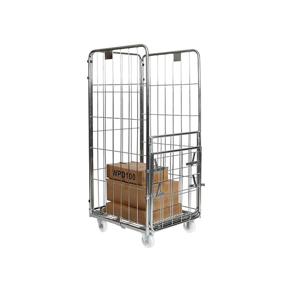 Demountable Roll Container on Wheels- 4 Sided Modular Cage