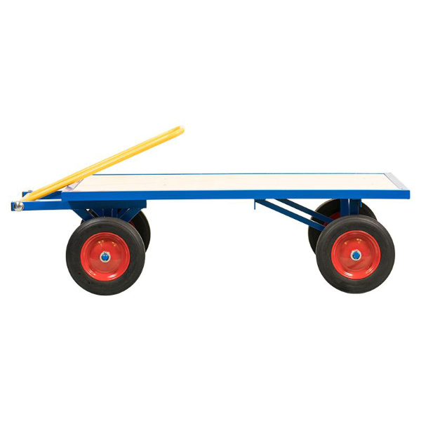 Heavy Duty 18mm Plywood Based Turntable Trolley- Pneumatic Wheels