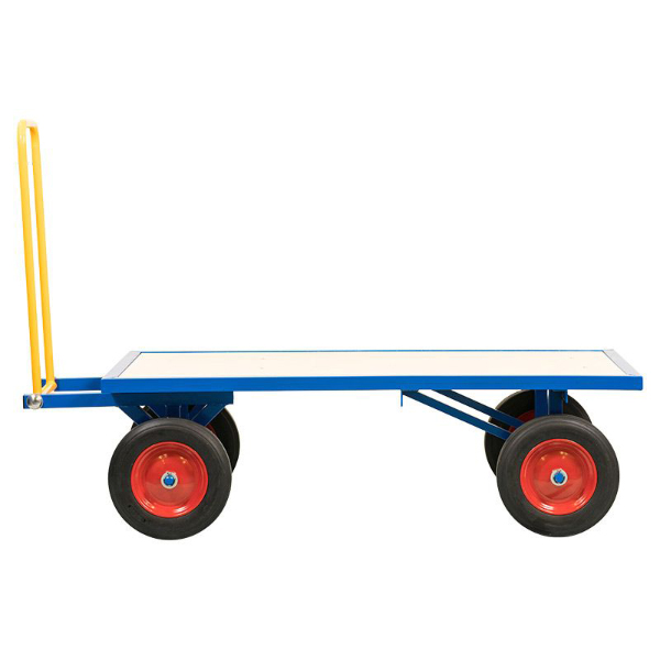 Heavy Duty 18mm Plywood Based Turntable Trolley- Pneumatic Wheels