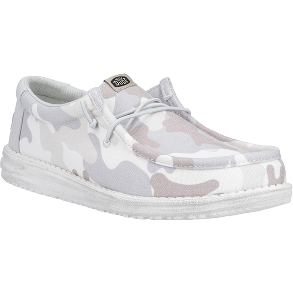 Wally Washed Camouflage Slip-Ons 