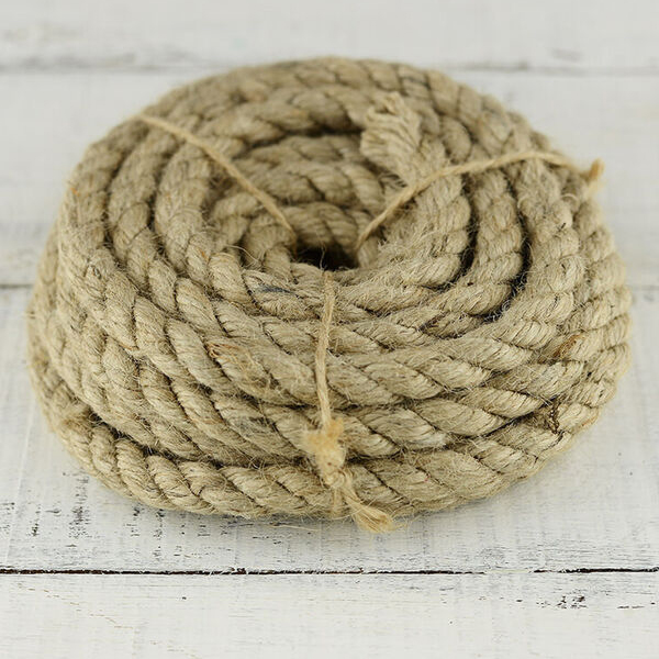 40m Long Strong Twisted Decking Jute Cord Rope For Garden Sash Camping