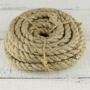 40m Long Strong Twisted Decking Jute Cord Rope For Garden Sash Camping