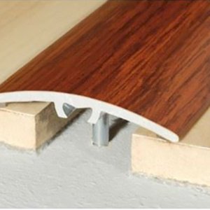 40mm Aluminium Wood Effect Door Bar Threshold Floor Edge Trim