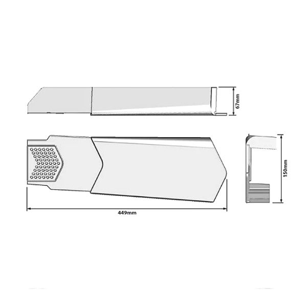 449mm Long UPVC Dry Verge Units