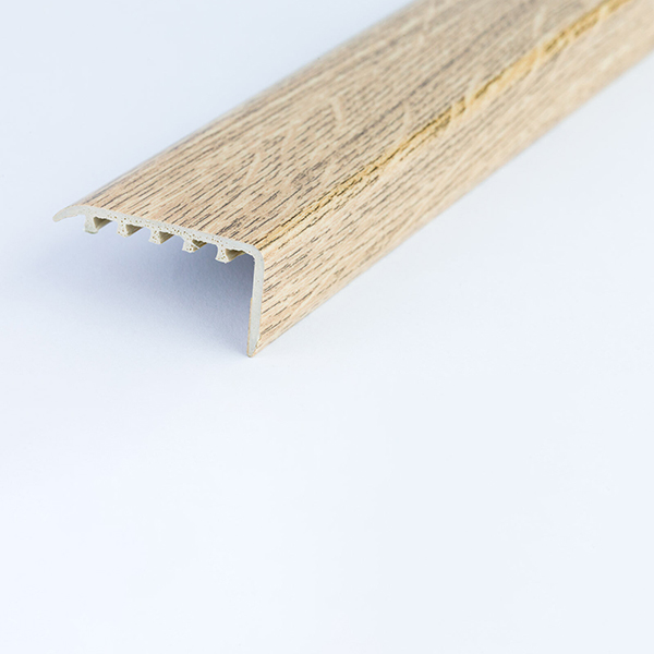 UPVC Wood Effect 45 x 22m Stair Edge Trim Nosing Trim