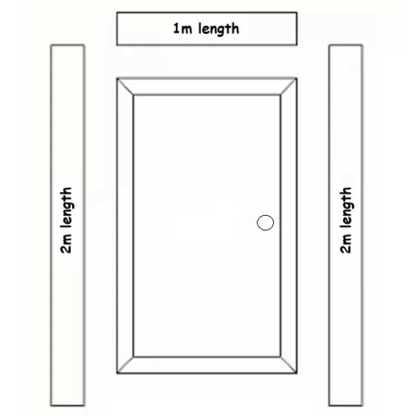 45mm Rounded Edge Plastic Strips Architrave Trim for Door Edge Capping